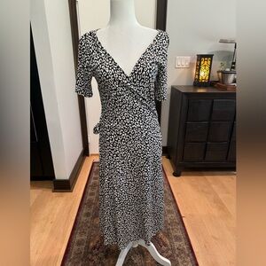 NWOT Ann Taylor Animal Print Wrap Dress